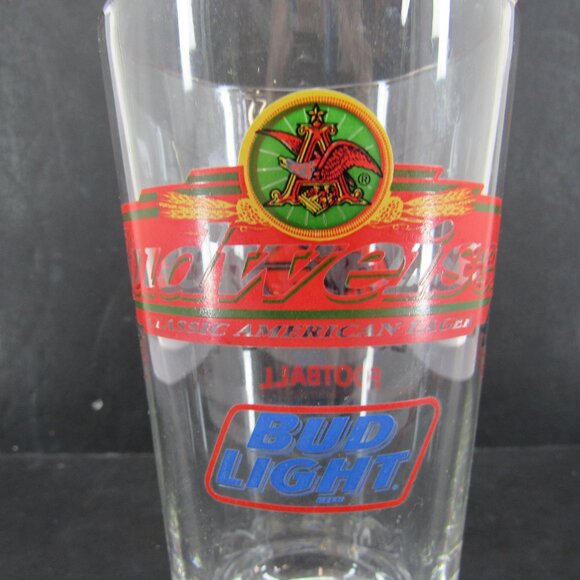 Budweiser Bud Light Logo 1997 Georgia Bulldogs Football Libbey Glass 10 Oz - Picture 7 of 8